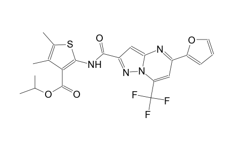 isopropyl 2-({[5-(2-furyl)-7-(trifluoromethyl)pyrazolo[1,5-a]pyrimidin-2-yl]carbonyl}amino)-4,5-dimethyl-3-thiophenecarboxylate