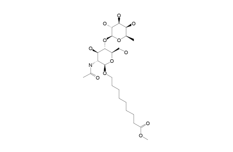 8-METHOXYCARBONYLOCTYL-4-O-(ALPHA-L-FUCOPYRANOSYL)-2-N-ACETAMIDO-2-DEOXY-BETA-D-GLUCOPYRANOSIDE;LEWIS-DISACCHARIDE