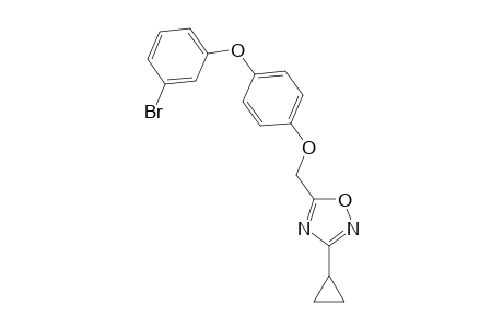 1,2,4-Oxadiazole, 5-[[4-(3-bromophenoxy)phenoxy]methyl]-3-cyclopropyl-