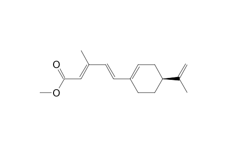 2,4-Pentadienoic acid, 3-methyl-5-[4-(1-methylethenyl)-1-cyclohexen-1-yl]-, methyl ester, [S-(E,E)]-