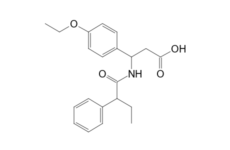 3-(2-phenylbutanoylamino)-3-p-phenetyl-propionic acid