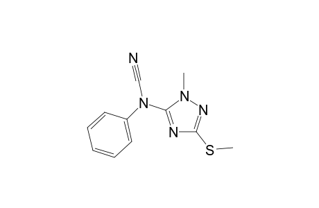 1-Methyl-3-(methylsulfanyl)-1H-1,2,4-triazol-5-yl(phenyl)cyanamide