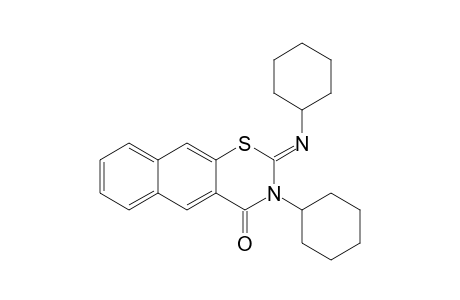 3-cyclohexyl-2-(cyclohexylimino)-3,4-dihydronaphtho[2,3-e]-1,3-thiazin-4(2H)-one