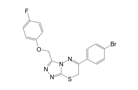 7H-[1,2,4]triazolo[3,4-b][1,3,4]thiadiazine, 6-(4-bromophenyl)-3-[(4-fluorophenoxy)methyl]-