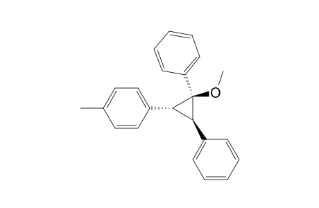 Benzene, 1-(2-methoxy-2,3-diphenylcyclopropyl)-4-methyl-, (1.alpha.,2.alpha.,3.beta.)-