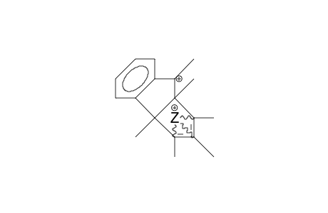 1,2,3,4,5,6-Hexamethyl-7,8-benzo-bicyclo(3.3.0)octa-2,7-diene-4,6-diyl dication