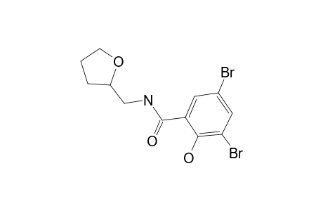 3,5-Dibromo-2-hydroxy-N-(tetrahydro-2-furanylmethyl)benzamide