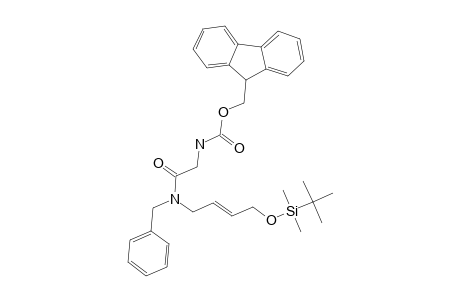 N-FLUORENYL-METHOXYCARBONYL-GLYCYL-[N-BENZYL-N-[4-TERT.-BUTYLDIMETHYLSILYLOXY-(2E)-BUTEN-1-YL]]-AMIDE;MAJOR-ROTAMER