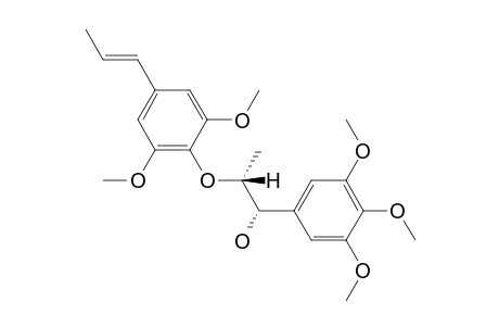 POLYSYPHORIN;THREO-2-(4-PROPENYL-2,6-DIMETHOXYPHENOXY)-1-(3,4,5-TRIMETHOXYPHENYL)-PROPAN-1-OL