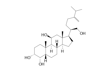 24-Methylene-5.beta.-cholestane-3.alpha.,4.alpha.,11.beta.,21-tetrol