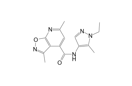 isoxazolo[5,4-b]pyridine-4-carboxamide, N-(1-ethyl-5-methyl-1H-pyrazol-4-yl)-3,6-dimethyl-