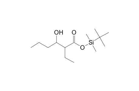 2-Ethyl-3-hydroxyhexanoic acid, dimethyl(tert-butyl)silyl ester