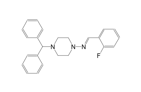 N-(4-benzhydryl-1-piperazinyl)-N-[(E)-(2-fluorophenyl)methylidene]amine