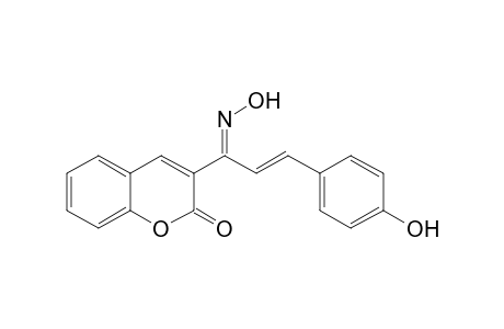 3-[1-Oxo-3-(4-hydroxyphenyl)-2-propenyl]-2H-1-benzopyran-2-one Oxime