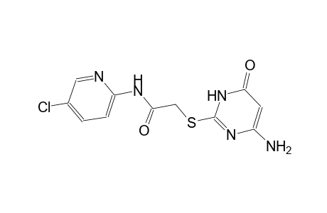 2-[(4-amino-6-oxo-1,6-dihydro-2-pyrimidinyl)sulfanyl]-N-(5-chloro-2-pyridinyl)acetamide