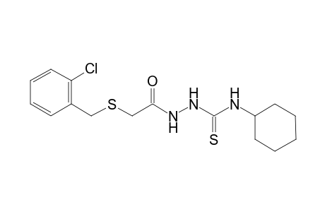 2-{[(2-chlorobenzyl)sulfanyl]acetyl}-N-cyclohexylhydrazinecarbothioamide