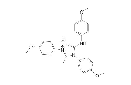 2-Methyl-1,3-bis(4-methoxyphenyl)-4-(p-methoxyphenyl)amino-1,3-diazolium chloride