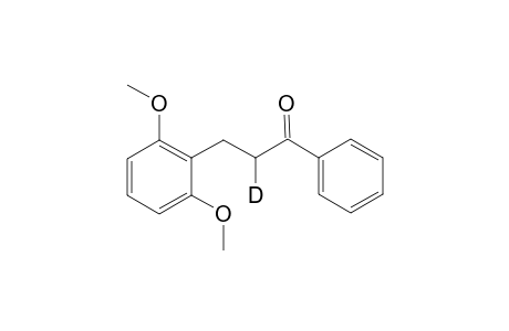 1-Phenyl-2-deutero-3-(2,6-dimethoxyphenyl)propan-1-one