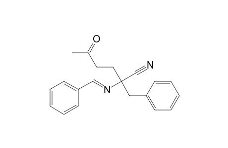 Benzenepropanenitrile, .alpha.-(3-oxobutyl)-.alpha.-[(phenylmethylene)amino]-