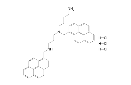 N-[(1-Pyrenyl)methyl]-N'-{[3'-(1"-pyrenyl)methylamino]propyl}-butane-1,4-diamine - trihydrochloride