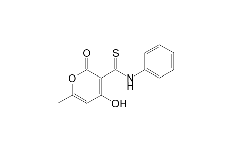 4-Hydroxy-6-methyl-N-phenyl-2H-pyran-2-one-3-carbothioamide