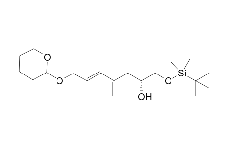 (E)-(R)-1-(tert-Butyl-dimethyl-silanyloxy)-4-methylene-7-(tetrahydro-pyran-2-yloxy)-hept-5-en-2-ol