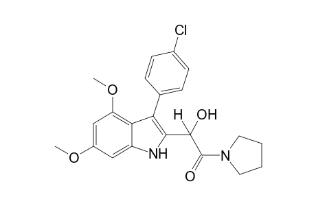 2-(3'-(4"-Chlorophenyl)-4',6'-dimethoxyindol-2'-yl)-2-hydroxyethano-1-pyrrolidide