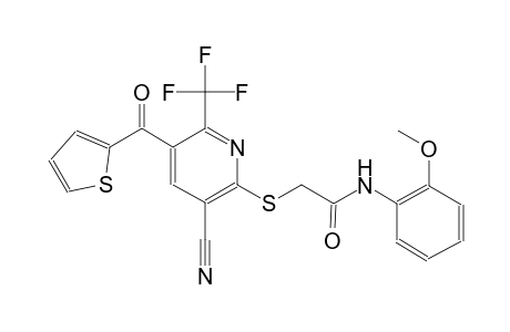 acetamide, 2-[[3-cyano-5-(2-thienylcarbonyl)-6-(trifluoromethyl)-2-pyridinyl]thio]-N-(2-methoxyphenyl)-