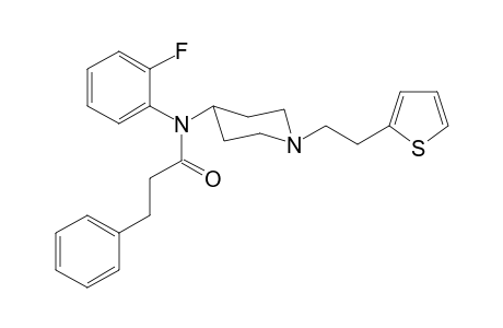 N-2-Fluorophenyl-N-(1-[2-(thiophen-2-yl)ethyl]piperidin-4-yl)-3-phenylpropanamide
