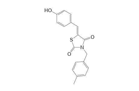 (Z) 5-(4-Hydroxy-benzylidene)-3-(4-methyl-benzyl)-thiazolidine-2,4-dione