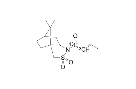 N-[(E)-[1,2-13C2]crotonyl]bornane-10,2-sultam