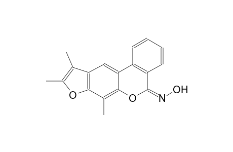 5H-6,8-dioxacyclopenta[b]phenanthren-5-one, 7,9,10-trimethyl-, oxime, (5E)-