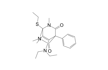 2,6-Diazabicyclo[2.2.2]oct-7-ene-3,5-dione, 8-(diethylamino)-1-(ethylthio)-2,6,7-trimethyl-4-phenyl-