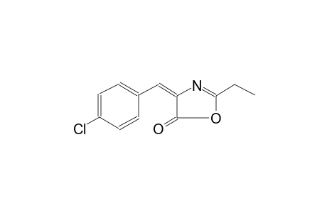 5(4H)-oxazolone, 4-[(4-chlorophenyl)methylene]-2-ethyl-, (4E)-