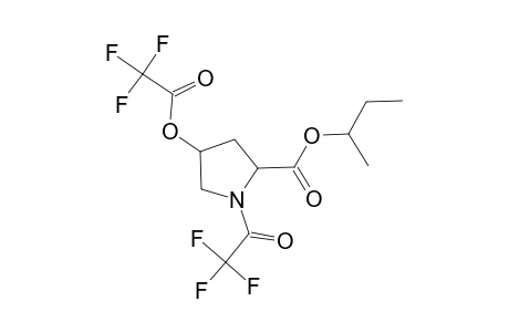 L-Proline, 1-(trifluoroacetyl)-4-[(trifluoroacetyl)oxy]-, 1-methylpropyl ester, trans-
