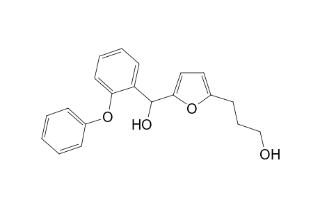 3-{5-[hydroxy(2-phenoxyphenyl)methyl]furan-2-yl}propan-1-ol