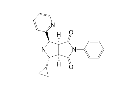 Pyrrolo[3,4-c]pyrrole-1,3(2H,3aH)-dione, 4-cyclopropyltetrahydro-2-phenyl-6-(2-pyridinyl)-, (3a.alpha.,4.alpha.,6.beta.,6a.alpha.)-