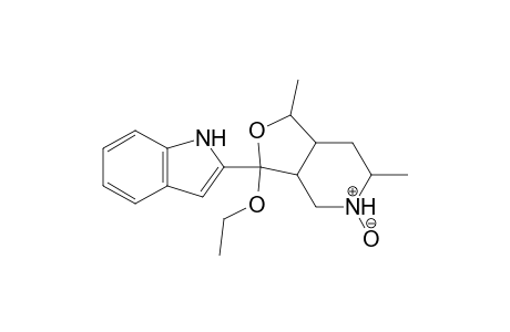 3-Ethoxy-3-(indol-2-yl)-1,6-dimethylperhydrofuro(3,4-C)-pyridine-N-oxide