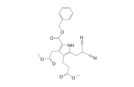 1H-Pyrrole-3-propanoic acid, 2-(2,2-dicyanoethyl)-4-(2-methoxy-2-oxoethyl)-5-[(phenylmethoxy)carbonyl]-, methyl ester