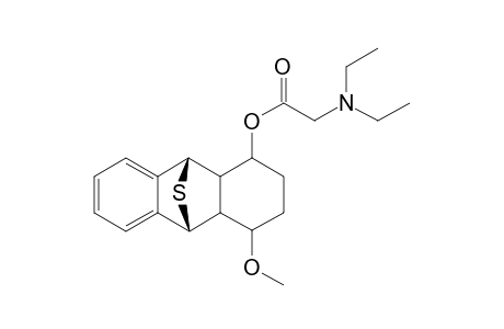 (exo)-9,10-Epithio-1.beta.-[(diethylamino)acetoxy]-4.beta.-methoxy-(octahydro)anthracene