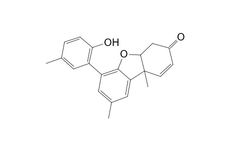 3(4H)-Dibenzofuranone, 4a,9b-dihydro-6-(6-hydroxy-m-tolyl)-8,9b-dimethyl-