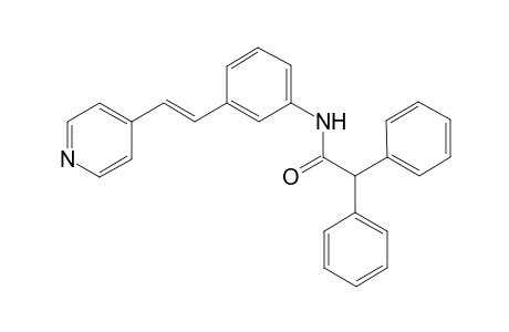 Benzeneacetamide, .alpha.-phenyl-N-[3-[2-(4-pyridinyl)ethenyl]phenyl]-