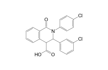1-Oxo-2-(p-chlorophenyl)-3-(3'-chlorophenyl)-1,2,3,4-tetrahydroisoquinoline-4-carboxylic Acid