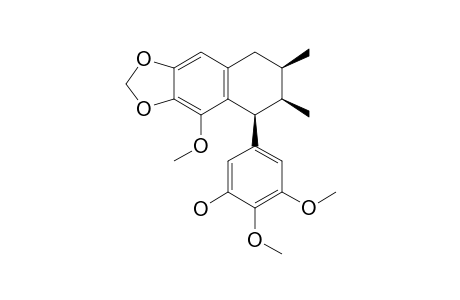 SINENSISIN-C;(7'S,8R,8'R)-5'-HYDROXY-3,3',4'-TRIMETHOXY-4,5-METHYLENEDIOXY-2,7'-CYCLOLIGNAN