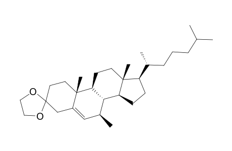 7.beta.-Methyl-3-ethylenedioxycholest-5-ene