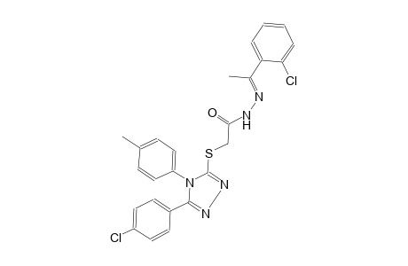 acetic acid, [[5-(4-chlorophenyl)-4-(4-methylphenyl)-4H-1,2,4-triazol-3-yl]thio]-, 2-[(E)-1-(2-chlorophenyl)ethylidene]hydrazide