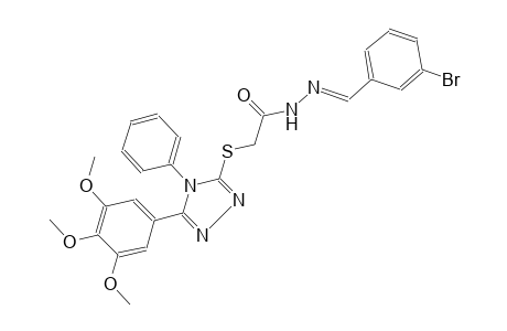acetic acid, [[4-phenyl-5-(3,4,5-trimethoxyphenyl)-4H-1,2,4-triazol-3-yl]thio]-, 2-[(E)-(3-bromophenyl)methylidene]hydrazide