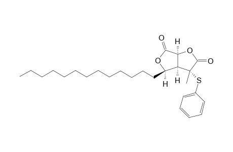 (3R,3aS,4R,6aS)-3-methyl-3-(phenylthio)-4-tridecyl-4,6a-dihydro-3aH-furo[3,4-b]furan-2,6-dione