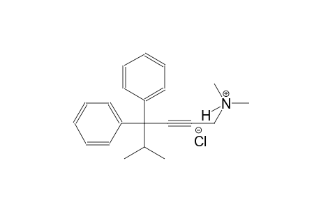 N,N,5-trimethyl-4,4-diphenyl-2-hexyn-1-aminium chloride