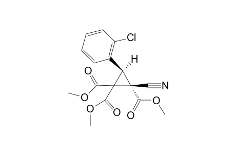 (E)-Trimethyl 2-cyanocyclopropane-3-(2-chlorophenyl)-1,1,2-tricarboxylate